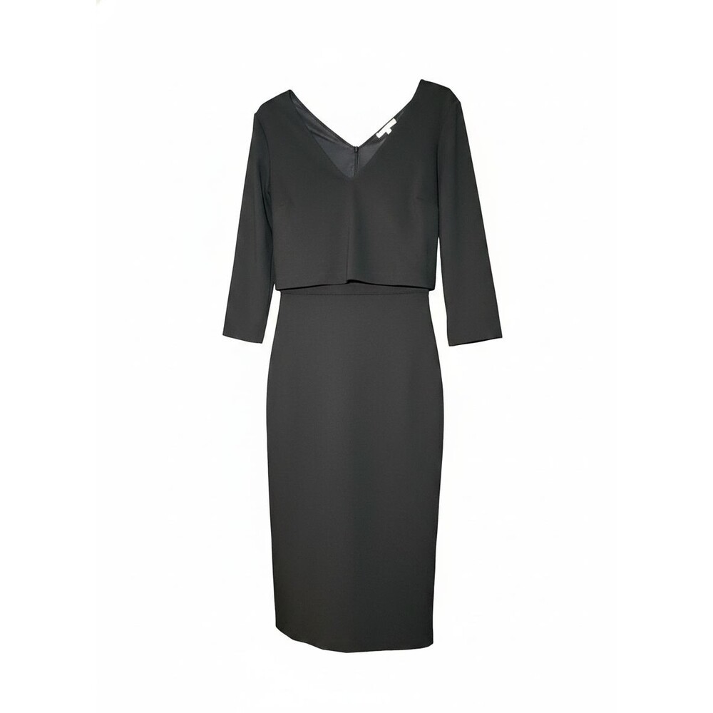 Patrizia Pepe Women's Black Short Sleeve Midi Dress Size 42 NWT
